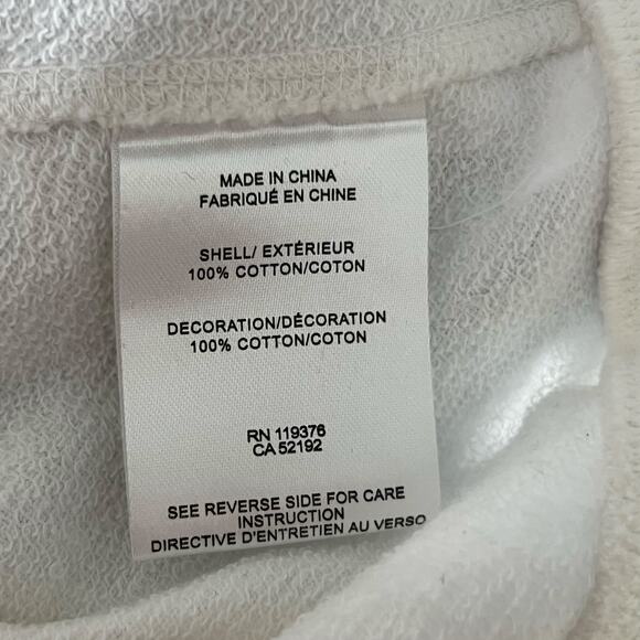 Helmut Lang Full Zip Hoodie Drawstring Jacket White Womens Size Large - Picture 9 of 9